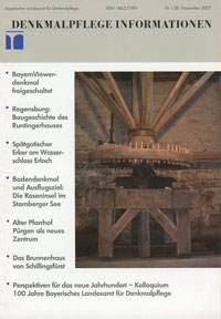  - Denkmalpflege Information 2007/11