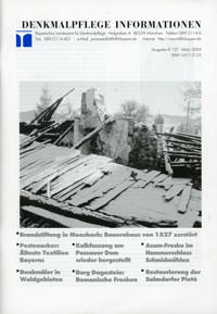 Bayerisches Amt für Denkmalpflege - Denkmalpflege Information 2004/03