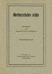  - Oberbayerisches Archiv - Band 085 - 1962
