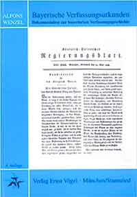 Wenzel Alfons - Bayerische Verfassungsurkunden