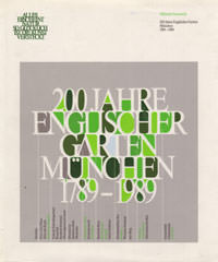Freyberg Pankraz Frhr.von - 200 Jahre Englischer Garten München 1789-1989